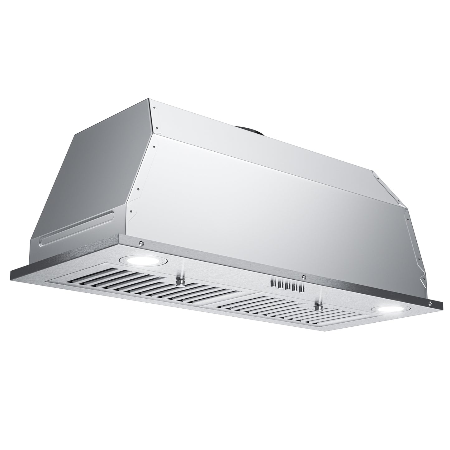 IsEasy Range Hood 30 inch, Built-in Vent Hood with 3 Speed Exhaust Fan, Ducted/Ductless Range Hood, Stainless Steel Range Hoods with Light