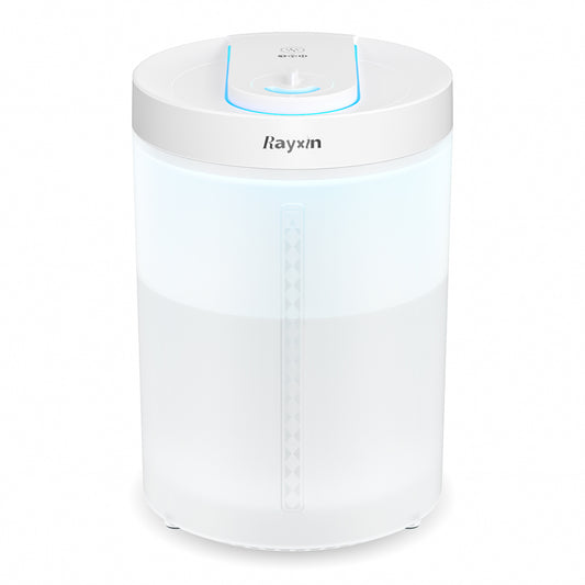 Rayxin Air Humidifier, 4L/1Gal Humidifier,Essential Oil Diffuser,Air Humidifier for Plants,Ultra Quiet,Night Light,3 Mist Level,Auto Shut Off,No Leak