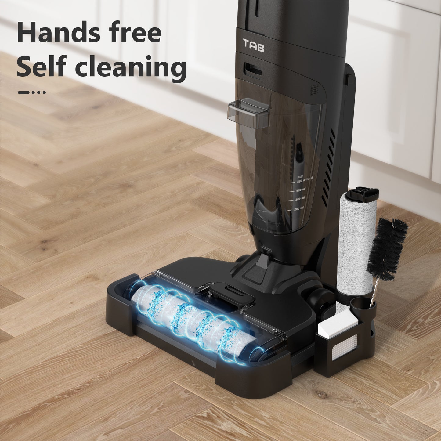 TAB T6 Smart Cordless Wet Dry Vacuum Cleaner, One-Step Cleaning Mop for Sticky Messes and Pet Hair, LCD Display, Smart to Clean Tough Dirt and Pet Hair